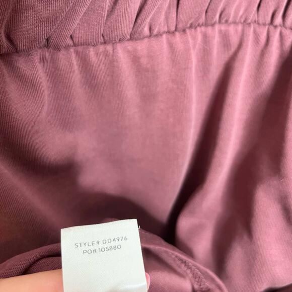 Lulu's Women's Take Me Out One Shoulder Maxi Dress Size Medium Washed Plum - Picture 12 of 12